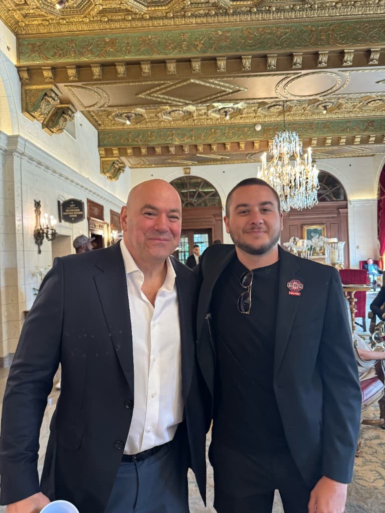 Founder with Dana White at a private event